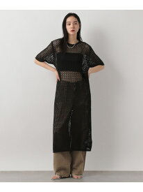 【SALE／60%OFF】メッシュワンピースSS LOWRYS FARM ローリーズファーム ワンピース・ドレス ワンピース ブラック ベージュ【RBA_E】[Rakuten Fashion]