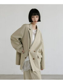 【SALE／60%OFF】C/Nダブルジャケット LOWRYS FARM ローリーズファーム ジャケット・アウター テーラードジャケット・ブレザー ベージュ ネイビー【RBA_E】[Rakuten Fashion]