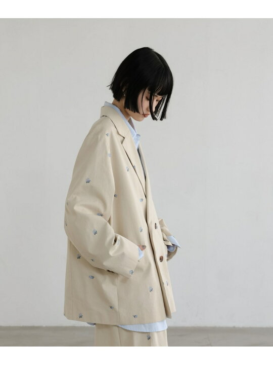 楽天市場】C/Nシシュウダブルジャケット LOWRYS FARM ローリーズ 