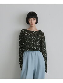 フラワーメッシュLS LOWRYS FARM ローリーズファーム トップス カットソー・Tシャツ ブラック ホワイト【送料無料】[Rakuten Fashion]