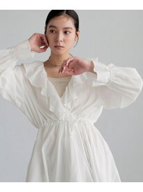 【SALE／20%OFF】フリルカシュクールブラウス LOWRYS FARM ローリーズファーム トップス シャツ・ブラウス ホワイト ブラック【RBA_E】【送料無料】[Rakuten Fashion]