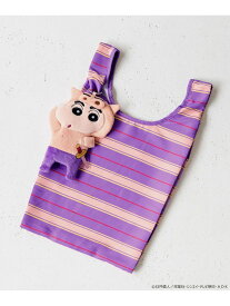 【クレヨンしんちゃん】ポーチ付きエコBAG LOWRYS FARM ローリーズファーム バッグ エコバッグ・サブバッグ ホワイト[Rakuten Fashion]