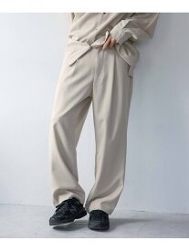 【SALE／40%OFF】【セットアップ可能】ストレッチツイルワイドパンツ LOWRYS FARM ローリーズファーム パンツ その他のパンツ ブラック ベージュ ブラウン【RBA_E】【送料無料】[Rakuten Fashion]