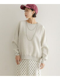 スウェットライクニット LOWRYS FARM ローリーズファーム トップス ニット イエロー レッド グレー【送料無料】[Rakuten Fashion]