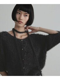 2WAYシャギーカーディガンSS LOWRYS FARM ローリーズファーム トップス ニット グレー ブラウン ホワイト【送料無料】[Rakuten Fashion]