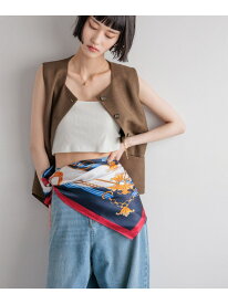 スカーフ110*110 LOWRYS FARM ローリーズファーム ファッション雑貨 スカーフ・バンダナ ブルー オレンジ ピンク【先行予約】*[Rakuten Fashion]