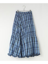 【SALE／60%OFF】シャーリングボリュームスカート LOWRYS FARM ローリーズファーム スカート ロング・マキシスカート ブルー ブラック イエロー【RBA_E】[Rakuten Fashion]