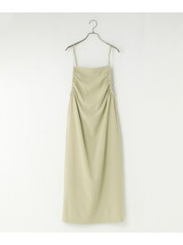 【SALE／50%OFF】サイドギャザーキャミワンピース LOWRYS FARM ローリーズファーム ワンピース・ドレス ワンピース グレー グリーン ブラック【RBA_E】[Rakuten Fashion]