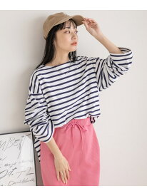 【SALE／50%OFF】USAボーダーロングスリーブ LOWRYS FARM ローリーズファーム トップス カットソー・Tシャツ ピンク ブルー ネイビー【RBA_E】[Rakuten Fashion]