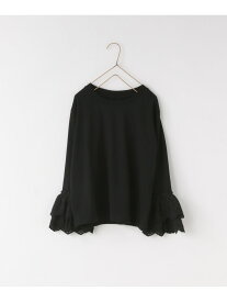 【SALE／50%OFF】ソデレースプルオーバーLS LOWRYS FARM ローリーズファーム トップス カットソー・Tシャツ ブラック ホワイト【RBA_E】[Rakuten Fashion]