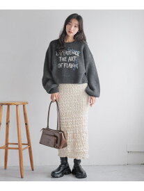 【SALE／66%OFF】ポコポコベロアタイトスカート LOWRYS FARM ローリーズファーム スカート ロング・マキシスカート ブラック ブラウン ホワイト【RBA_E】[Rakuten Fashion]