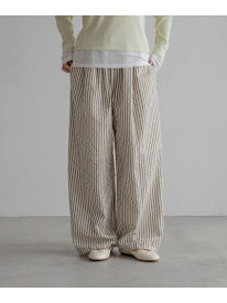 【SALE／50%OFF】シアサッカーアソートイージーパンツ LOWRYS FARM ローリーズファーム パンツ その他のパンツ イエロー ホワイト ブラック ブラウン【RBA_E】[Rakuten Fashion]