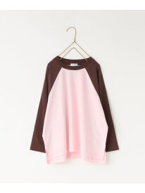 【Smart Price】ラグランTLS LOWRYS FARM ローリーズファーム トップス カットソー・Tシャツ ホワイト ピンク グレー[Rakuten Fashion]