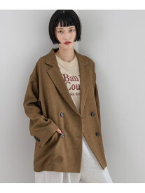 【SALE／60%OFF】ラナテックダブルジャケット LOWRYS FARM ローリーズファーム ジャケット・アウター テーラードジャケット・ブレザー グレー ベージュ ブラウン【RBA_E】[Rakuten Fashion]