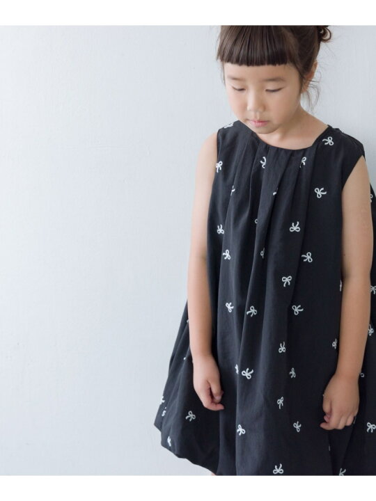 楽天市場】【SALE／20%OFF】リボンシシュウノースリーブワンピース 