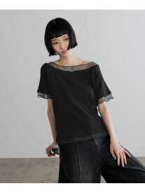 【SALE／60%OFF】2WAYレイヤードSS LOWRYS FARM ローリーズファーム トップス カットソー・Tシャツ ブラック ホワイト ブルー【RBA_E】[Rakuten Fashion]