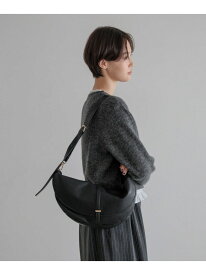 【500mlペットボトル収納可】ハーフムーンフラップショルダーBAG LOWRYS FARM ローリーズファーム バッグ ショルダーバッグ ブラック ブラウン【送料無料】[Rakuten Fashion]