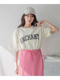 カコウカレッジTSS LOWRYS FARM ローリーズファーム トップス カットソー・Tシャツ ホワイト グレー[Rakuten Fashion]