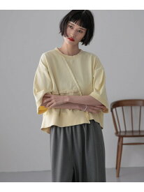 【SALE／60%OFF】ピグメントリメイク5S LOWRYS FARM ローリーズファーム トップス カットソー・Tシャツ グレー イエロー ホワイト【RBA_E】[Rakuten Fashion]