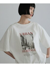 【SALE／20%OFF】ユルフォトT LOWRYS FARM ローリーズファーム トップス カットソー・Tシャツ ホワイト グレー ネイビー【RBA_E】[Rakuten Fashion]