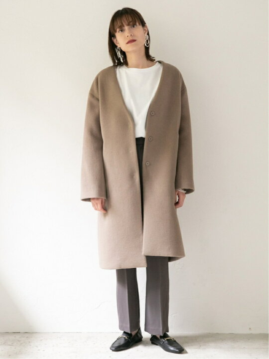 楽天市場】【SALE／60%OFF】メリノノーカラーコート LOWRYS FARM  