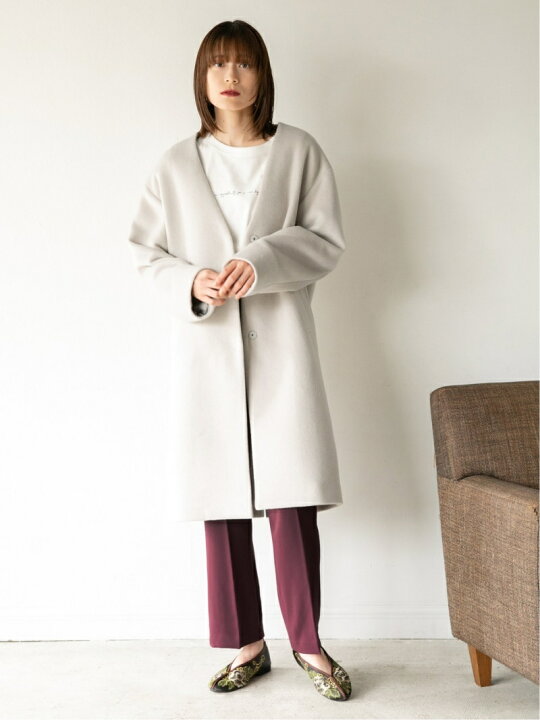 楽天市場】【SALE／60%OFF】メリノノーカラーコート LOWRYS FARM  