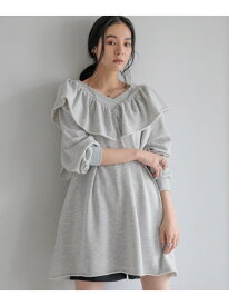 ウラケフリルミニワンピース LOWRYS FARM ローリーズファーム ワンピース・ドレス チュニック ブラック ピンク ブラウン【送料無料】[Rakuten Fashion]