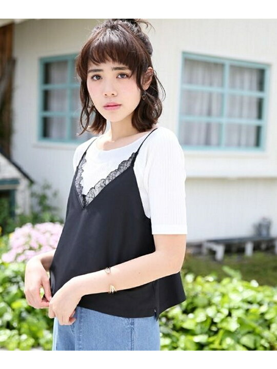 楽天市場】【SALE／36%OFF】サテンレースキャミ LOWRYS FARM 