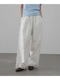 カットワークレースパンツ LOWRYS FARM ローリーズファーム パンツ その他のパンツ ブラック ブラウン ホワイト【送料無料】[Rakuten Fashion]