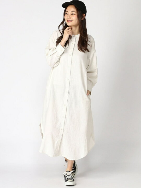 楽天市場 Sale 67 Off アサコンバンドカラーshop Lowrys Farm ローリーズファーム ワンピース シャツワンピース ホワイト グレー パープル ベージュ Rba E Rakuten Fashion Lowrys Farm ローリーズファーム