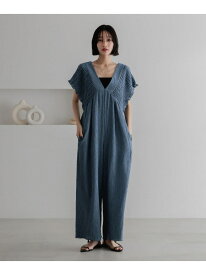 ヨウリュウシャーリングサロペット LOWRYS FARM ローリーズファーム ワンピース・ドレス ワンピース ブラウン ベージュ ブラック ブルー ホワイト【送料無料】[Rakuten Fashion]
