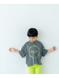 アソートロゴプリントTシャツ LOWRYS FARM ローリーズファーム トップス カットソー・Tシャツ ブラック グレー ホワイト[Rakuten Fashion]
