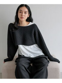 【SALE／55%OFF】ケーブルメニウェイプルオーバー LOWRYS FARM ローリーズファーム トップス ニット ブラック ホワイト【RBA_E】[Rakuten Fashion]