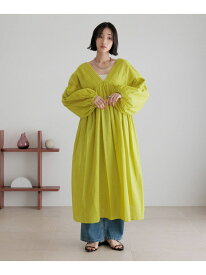 【SALE／50%OFF】ボイルギャザーワンピース LOWRYS FARM ローリーズファーム ワンピース・ドレス ワンピース パープル イエロー ブラック【RBA_E】【送料無料】[Rakuten Fashion]