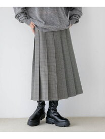 ラナテックプリーツミディスカート LOWRYS FARM ローリーズファーム スカート ロング・マキシスカート ブラウン グレー【送料無料】[Rakuten Fashion]