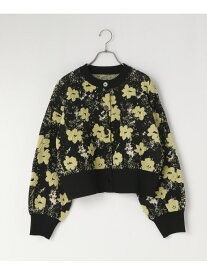 【SALE／65%OFF】フラワーカーディガンLS LOWRYS FARM ローリーズファーム トップス カーディガン ベージュ ブルー ホワイト ブラック【RBA_E】[Rakuten Fashion]