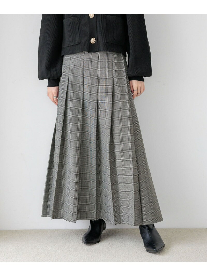 【SALE／50%OFF】ラナテックプリーツロングスカートLOWRYSFARMローリーズファームスカートロング・マキシスカートブラウングレー【RBA_E】[RakutenFashion]