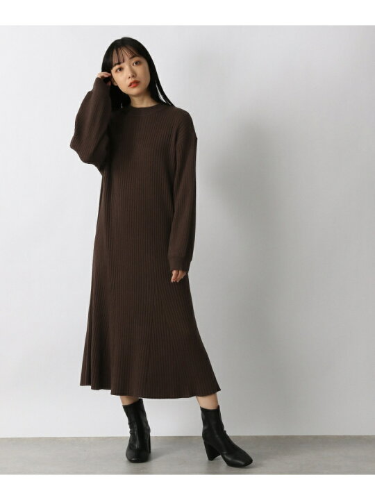 楽天市場 Sale 35 Off W フレアニットワンピース Lowrys Farm ローリーズファーム ワンピース ニットワンピース ブラウン ブラック ベージュ Rba E 送料無料 Rakuten Fashion Lowrys Farm ローリーズファーム