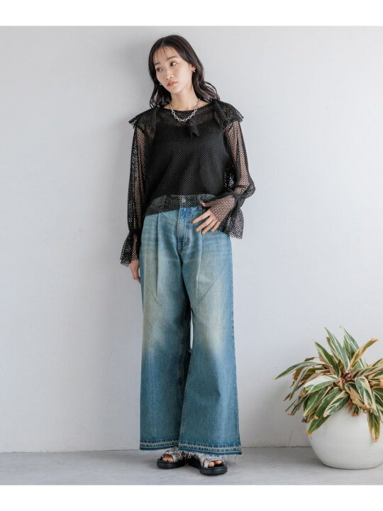 楽天市場】【SALE／73%OFF】メッシュリボンブラウスLS LOWRYS FARM 