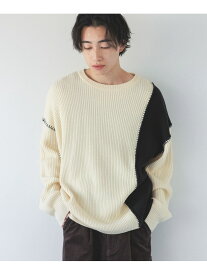 【SALE／20%OFF】ブランケットステッチニット LOWRYS FARM ローリーズファーム トップス ニット ホワイト オレンジ ブラック【RBA_E】【送料無料】[Rakuten Fashion]