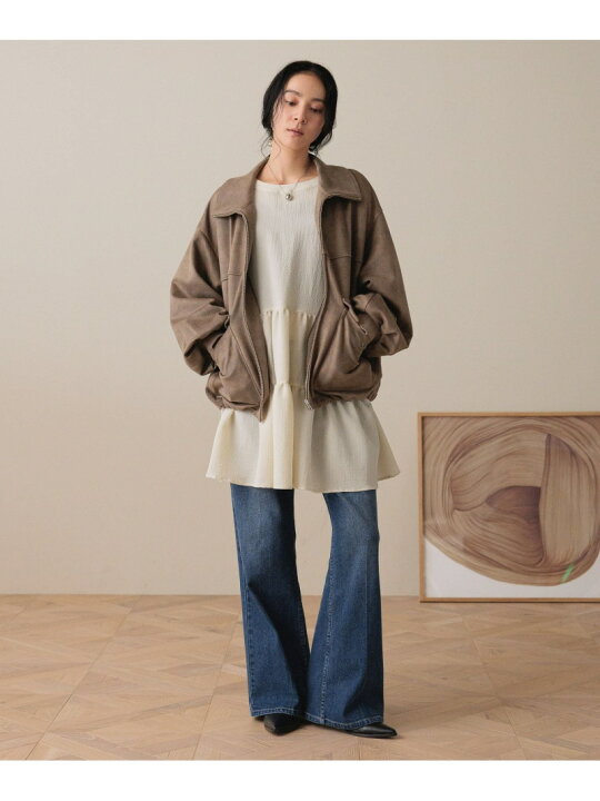 楽天市場】【SALE／50%OFF】レザーボリュームブルゾン LOWRYS FARM 