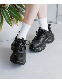 ボリュームスニーカー LOWRYS FARM ローリーズファーム シューズ・靴 スニーカー ブラック ベージュ シルバー ホワイト ブラウン【送料無料】[Rakuten Fashion]