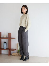 【SALE／36%OFF】ナミナミショートプルオーバーLS LOWRYS FARM ローリーズファーム トップス ニット ネイビー ホワイト グリーン【RBA_E】[Rakuten Fashion]