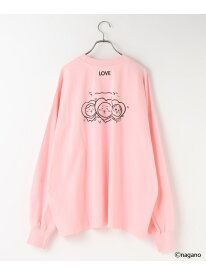 ちいかわロンT LOWRYS FARM ローリーズファーム トップス カットソー・Tシャツ ピンク ホワイト ブルー【送料無料】[Rakuten Fashion]