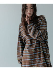 【LFM(U)】CREW NECK ボーダーT/LS【UNISEX】 LOWRYS FARM ローリーズファーム トップス カットソー・Tシャツ ブルー グリーン ブラウン【送料無料】[Rakuten Fashion]