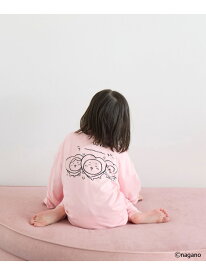 ちいかわロンT LOWRYS FARM ローリーズファーム トップス カットソー・Tシャツ ホワイト ブルー ピンク[Rakuten Fashion]