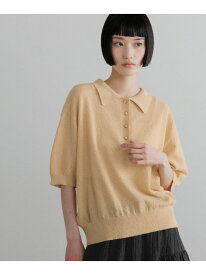 【SALE／20%OFF】ブークレニットポロSS LOWRYS FARM ローリーズファーム トップス ニット ベージュ ブルー ホワイト ブラック【RBA_E】【送料無料】[Rakuten Fashion]