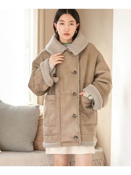 楽天市場】【SALE／50%OFF】(W)RVムートンコート LOWRYS FARM 