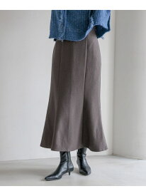 ウールライクマーメイドスカート LOWRYS FARM ローリーズファーム スカート ロング・マキシスカート グレー ホワイト ブラック ブラウン【先行予約】*【送料無料】[Rakuten Fashion]