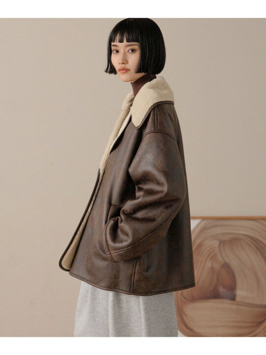 楽天市場】【SALE／50%OFF】ムートンジャケット LOWRYS FARM 